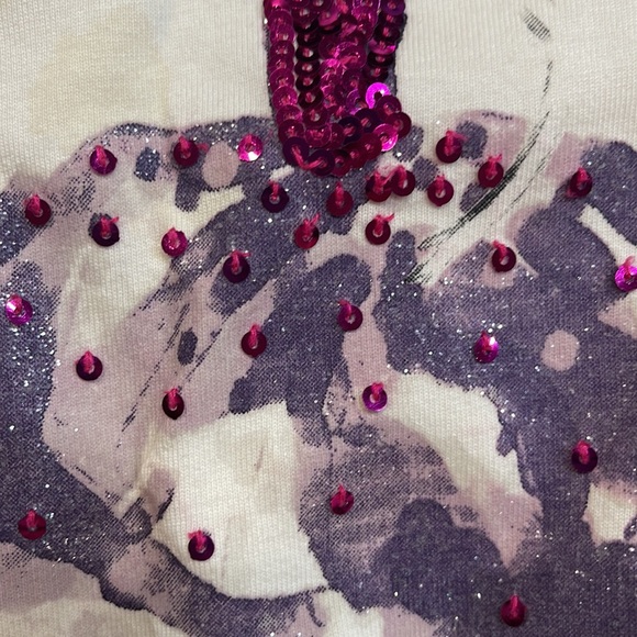 Gymboree embellished 💯 cotton ballerina T-shirt long sleeve girl 10 - Picture 9 of 11